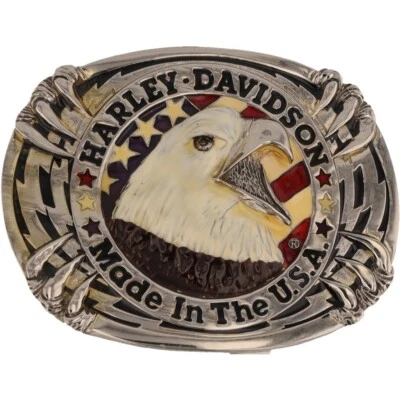 Nuevo Harley Davidson Motocicleta 75th Eagle B&S Logo Años 70 Nuevo de Lote Antiguo Hebilla de Cinturón Foto 1 de 4
