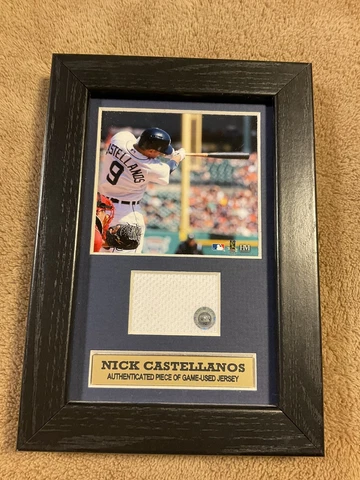 100% Authentic Nick Castellanos TIGERS PHILLIES REDS Jersey Patch Plaque MLB COA Cover