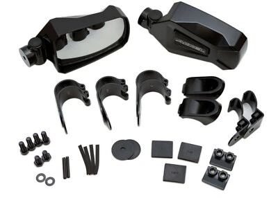 Espejos retrovisores de aluminio UTV plegables separables ajustables se adapta a tubos de 1,5 pulgadas a 2 pulgadas Foto 1 de 3