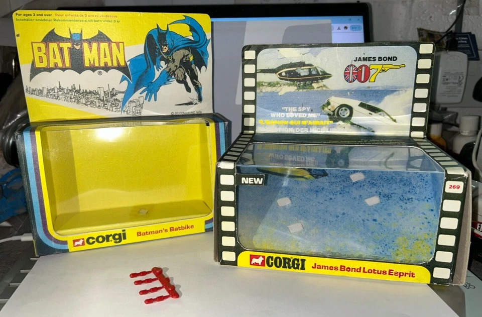 Corgi Reproduction Parts Missile Boxes 007 Lotus Esprit Batbike Choose from List - Image 1 of 1