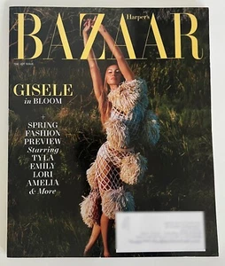 BAZAAR Magazine FEB 2024 GISELE IN BLOOM Bündchen tom brady TYLA Harper's model - Imagen 1 de 3