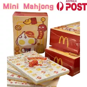 144PCS McDonald's Mini Mahjong Professional Mahjong Set Party Game Travel Adults - Picture 1 of 9