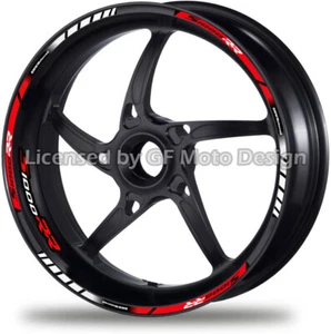Strisce HP4 Laminate Rosso BMW S1000RR Decalcomanie Cerchi Moto Adesivi /446 - Foto 1 di 2