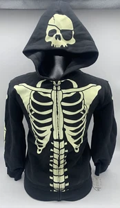 Disneyworld Pirates Glow In Dark Hoodie Youth M (7/8) Authentic new w/ tag - Picture 1 of 5