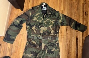 Vintage Liberty Insulated Camo Camouflage Hunting Coveralls Sz large 42-44 Chest - Picture 1 of 6