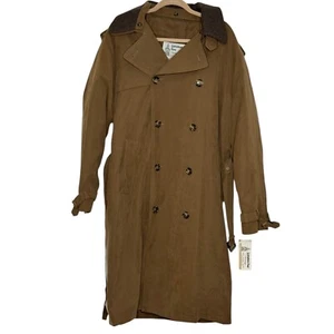 London Fog Heritage Herren Klassischer Zweireiher Trenchcoat Britisch Khaki 38R - Bild 1 von 9