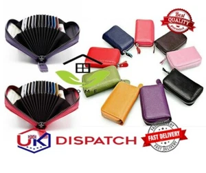 Neu Mini Echt Kunstleder Kredit ID Visitenkarten Halter Tasche Geldbörse Geschenk - Bild 1 von 6