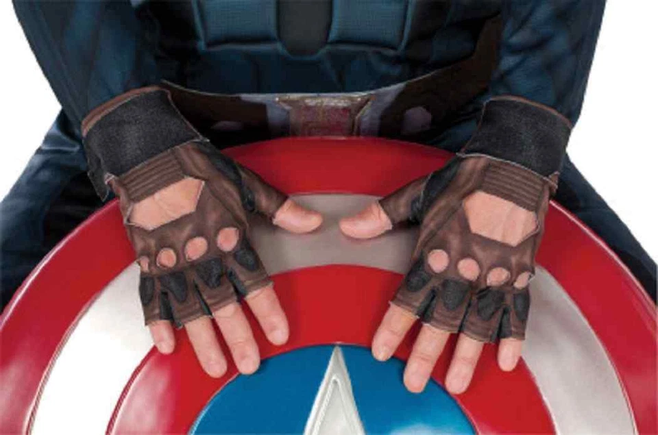 Captain America Stealth Gloves Winter Soldier Halloween Child Costume Accessory - Image 1 of 1