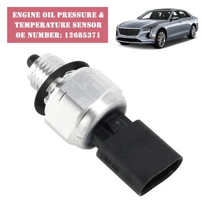 Engine Oil Pressure & Temperature Sensor 12685371 For Chevy Silverado Cadillac Q - Image 1 of 4