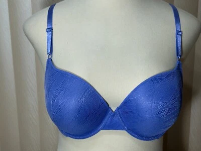 Sweet Nothings by Maidenform T Shirt Bra 38D Underwire Push Up Convertible Blue - Image 1 of 4