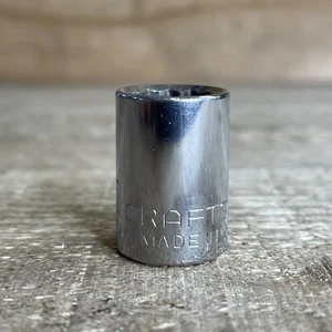 VTG Craftsman USA SAE 7/16" 12 Point 3/8" Drive Shallow Socket 44332 -V- Series - Picture 1 of 8