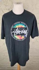 rare STUSSY 'Roots Reggae Surf Rydim for Jah Irie Feeling' T-Shirt Size: XXL - Picture 1 of 6