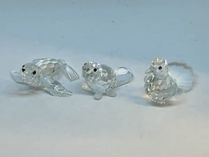 SWAROVSKI FIGUREN: Robbe, Biber & Taube mit OVP & Zertifikat - Bild 1 von 1