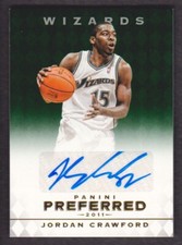 2011-12 Panini Preferred Basketball Emerald #300 Jordan Crawford AUTO 73/75