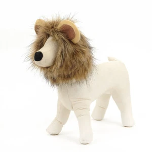 Pets Hat Costume Lion Mane Wig Headgear For Cat Dog Costume Dress Up Cosplay - Picture 1 of 11
