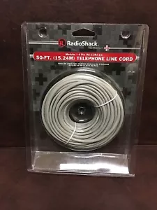 RadioShack 50 ft. Telephone Line Cord (RJ-11/RJ-14) #279-345 - Picture 1 of 2