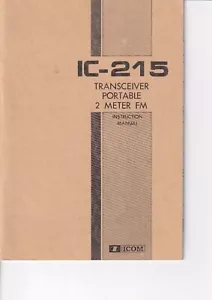 Manual de instrucciones con esquema para Icom para IC-215 en inglés - Imagen 1 de 1