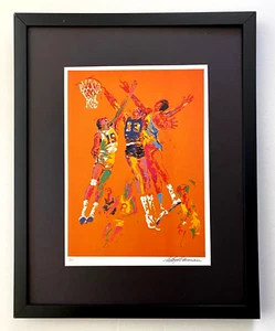 LeRoy Neiman " Basketball " Signed Pop Art Mounted and with New Frame - Picture 1 of 3