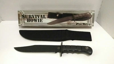 Awesome Frost Steel Warrior Bowie Hunting Fighting  Survival Knife 13.75" - Image 1 of 3