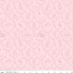 RBD ~ C15863-Pink ~ Peter Rabbit™ & Friends Toile Pink - per half yard - Picture 1 of 1