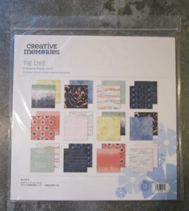 Creative Memories 12x12 TIE DYE Designer Paper Pack-12 sheets NEW 2021 - Picture 1 of 2
