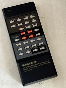 GENUINE PIONEER CU-T001 DOUBLE CASSETTE DECK REMOTE - CT-1380WR CT1370WRBK - Picture 1 of 1
