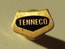 Tenneco pin badge black enamel and brass