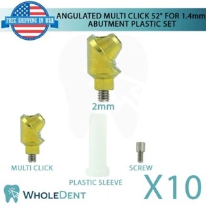10x Angulated Multi Unit 52° 1.4mm Plastic Sets Including Fixation Screw - Picture 1 of 4