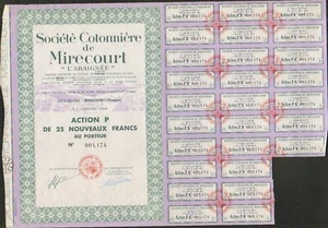 DECO => Société Cotonnière de MIRECOURT (VOSGES 88) (W) - Picture 1 of 1