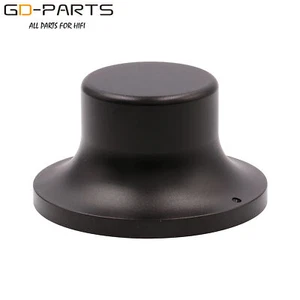 48mm*26mm Machined Solid Aluminum Control Knob 6mm Hole Black Hifi Audio DIY 1PC - Picture 1 of 6