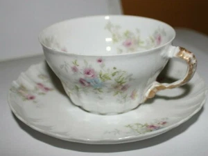 Porcelaine Theo Haviland Limoges France Vintage Teetasse & Untertasse  - Bild 1 von 12