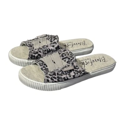 Blowfish Malibu ZS001 Womens Gray Superfoam Sock Sandals Slip On Slides Size 6.5 - Image 1 of 4