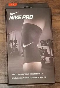 NIKE PRO CLOSED PATELLA KNEE SLEEVE 2.0 Size Large - Picture 1 of 2