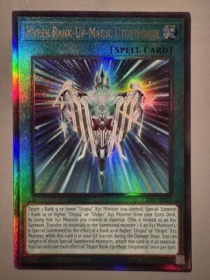 YUGIOH HYPER RANK-UP-MAGIC UTOPIFORCE ASIA ENGLISH CR08-AE025 ULTIMATE RARE - Image 1 of 3