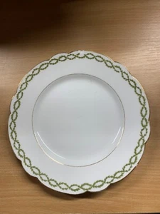 *RARE* c1910 BERNARDAUD & CO LIMOGES WHITE 21.5cm-WIDE DINNER PLATE (P5) ref:AC - Picture 1 of 6