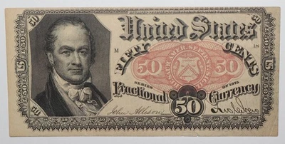 1875 50 Cents Fractional Currency 5th Issue FR 1381 NICE AU - Image 1 of 2