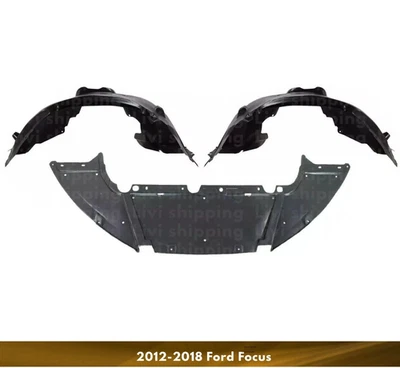 Front Fender Liner & Engine Splash Shield For 2012-2018 Ford Focus - Image 1 of 4