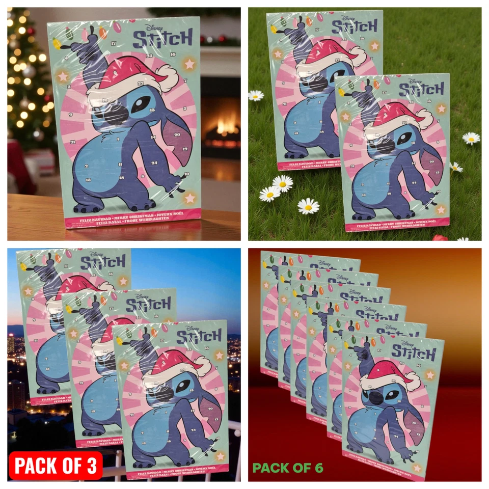 Disney Stitch Christmas Advent Calendar 24 Days Surprise Holiday Fun 50g - Image 1 of 1