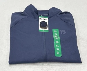 Bench Men's Urbanwear Moisture Wicking Full Zip Knit Jacket, Blue, Size XL - Picture 1 of 4