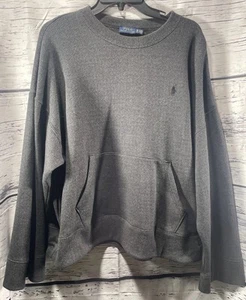 Polo Ralph Lauren Women’s Gray Herringbone Sweatshirt With Toggle Size XL - Imagen 1 de 8