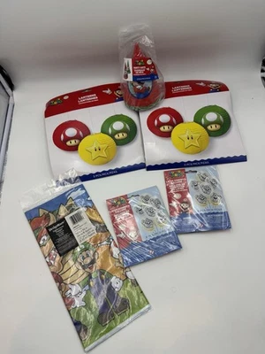 Lot Super Mario Bros Party Decor Paper Lanterns Balloons Etc. New - Image 1 of 4