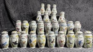 Barattoli spezie vintage Lenox uccellini e fiori set 26 pezzi collezione completa 1994 - Foto 1 di 16