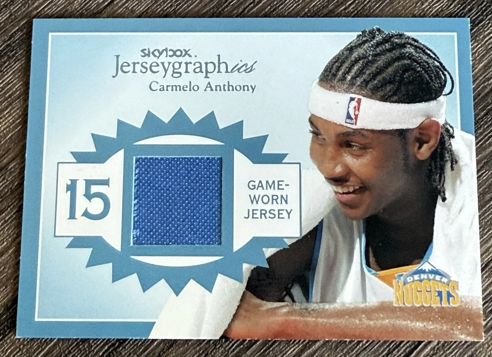 Carmelo Anthony 2003-04 Fleer Skybox Jerseygraphics RC /350 Jersey #J-CA HOF - Image 1 of 3