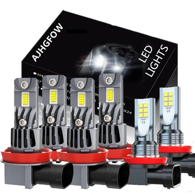 Combo de 6 faros LED de haz alto bajo bombillas antiniebla para Buick Allure 2005-2010 Foto 1 de 4