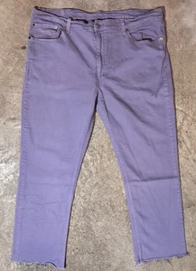 Pantalones de mezclilla ajustados Levis 511 para hombre 39x26 púrpura claro lavanda elásticos - Imagen 1 de 9