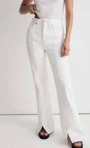 Madewell Baggy Flare Jeans In Tile White Women’s NWT Size 28 - Picture 1 of 24