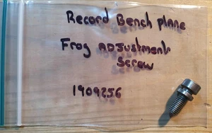 Vintage Record Bench Plane Frog Adjusting Screw Part Old Woodworking Hand Tools - Picture 1 of 1