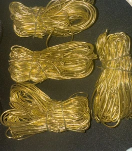 100 piezas Lazos Elásticos con Lazos Dorados Preatados para Joyeros, Cordón Elástico - Imagen 1 de 7