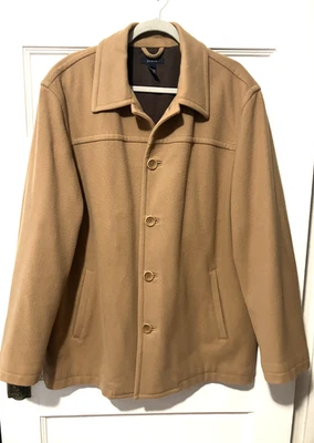 Abrigo de coche J.Crew para hombre mezcla de lana camel beige tostado chaquetón chaqueta talla grande  Foto 1 de 4