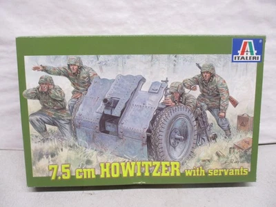 Obús Italeri 7,5 CM con sirvientes 1/35 Foto 1 de 2